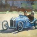 Amilcar bleue (46 x 38 cm)